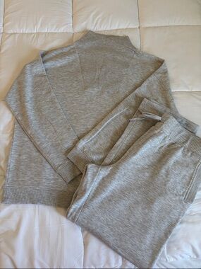 Grey lounging set from Talbots Well Haven line
